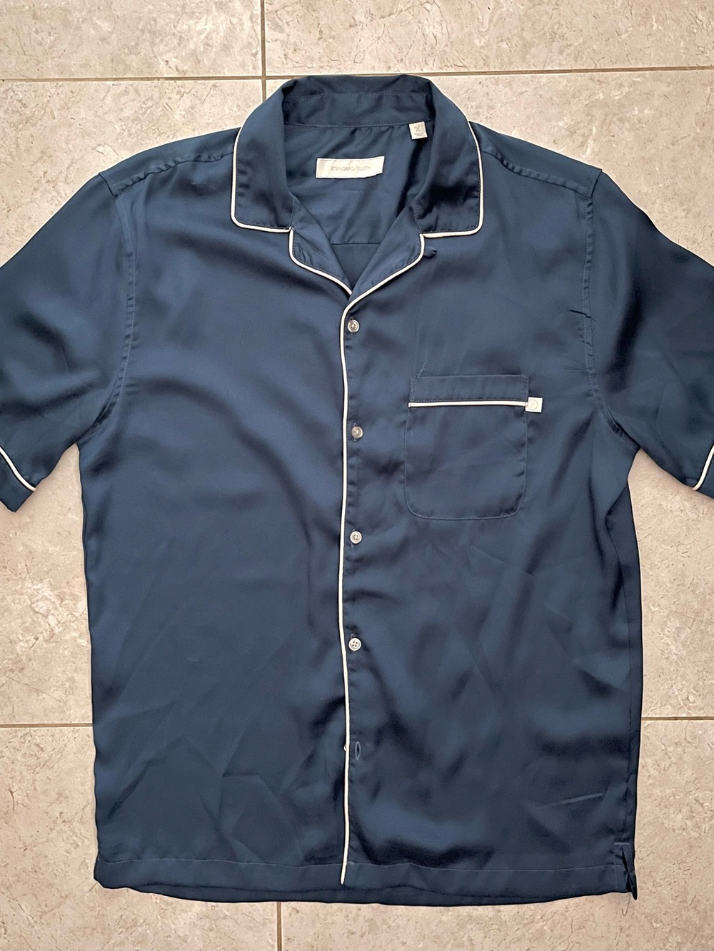 Urban Outfitters Pajama Button-Up Shirt
